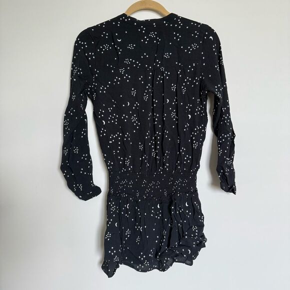 Rails Juliette Black Stars and Moon Dress Size Small - Picture 4 of 7